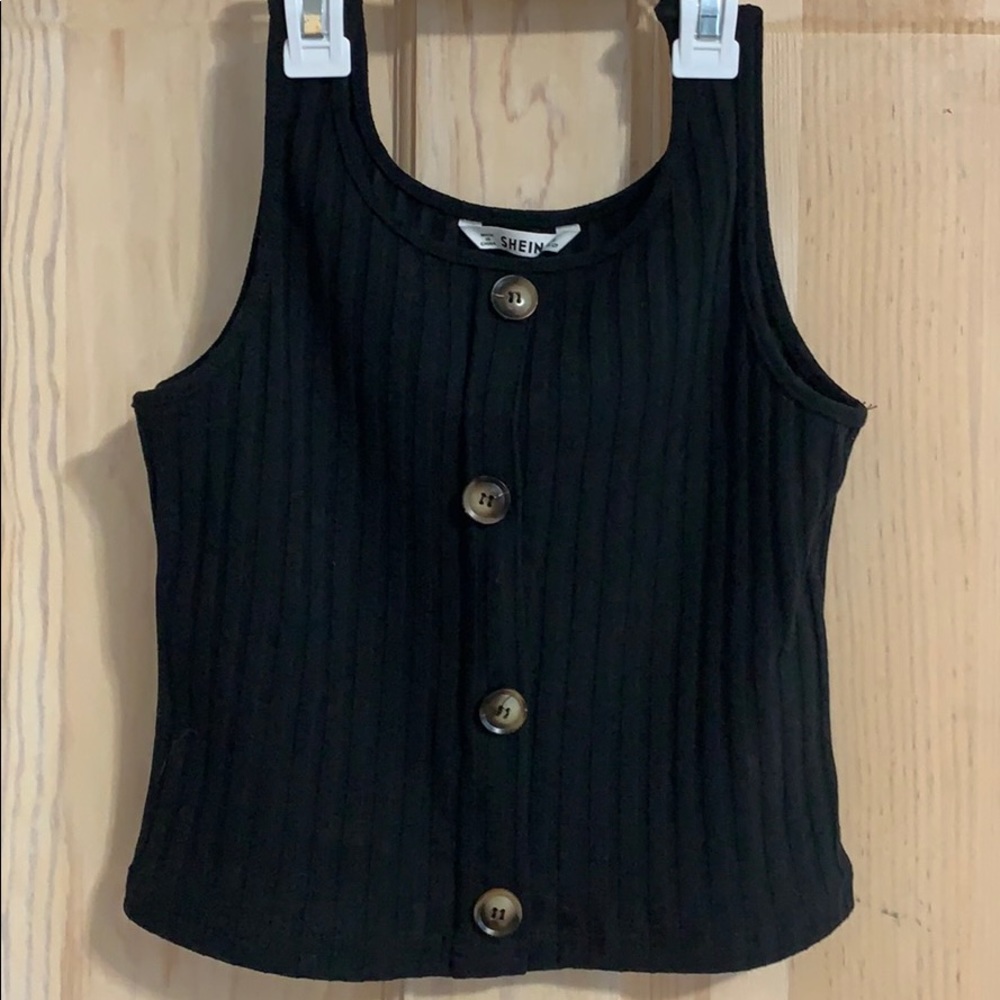 Girls Black Tank Top